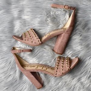 sam edelman yaria studded block heel sandal
